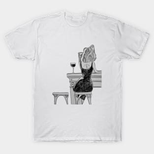 Girl in a bar T-Shirt